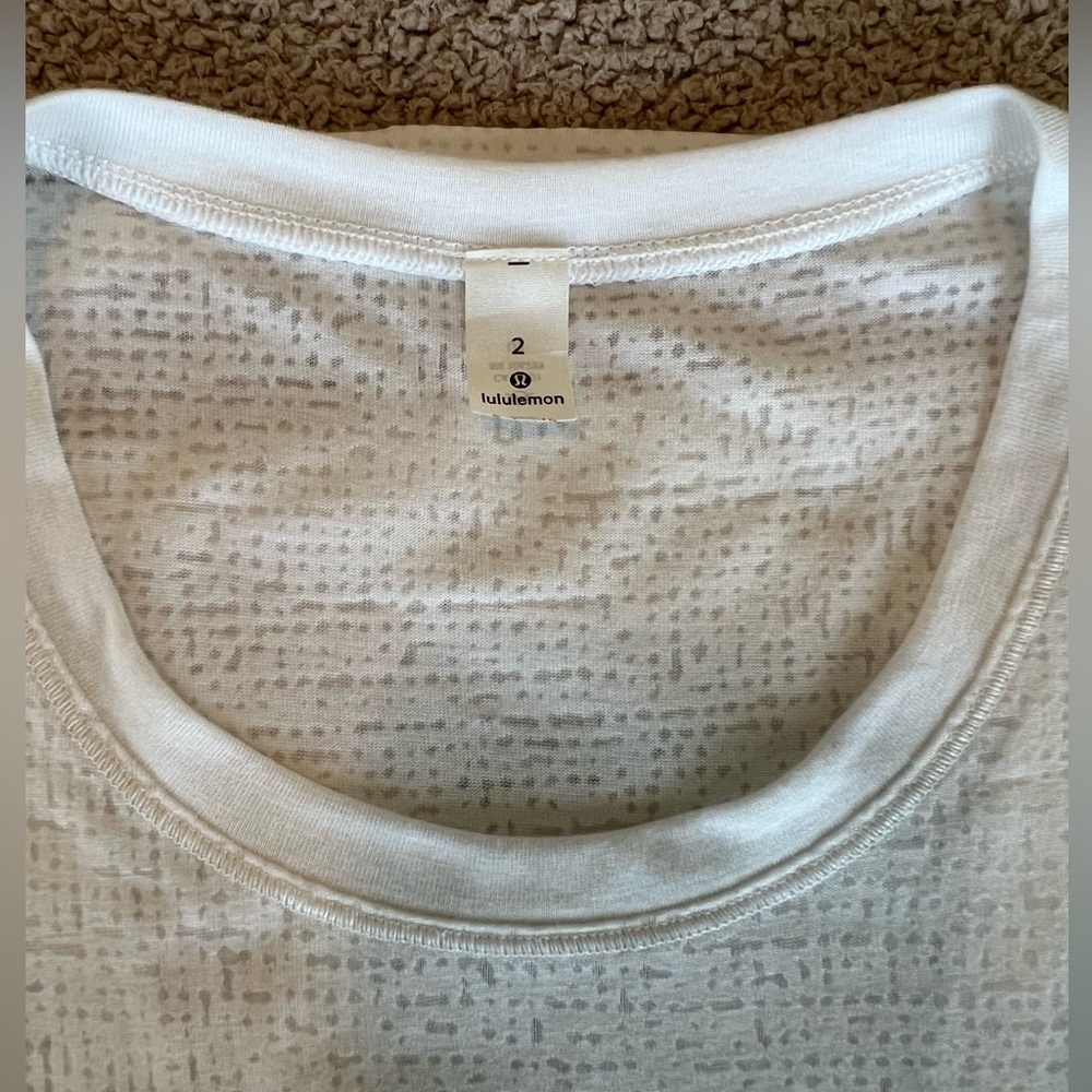 Lululemon white tank top - Picture 3 of 3